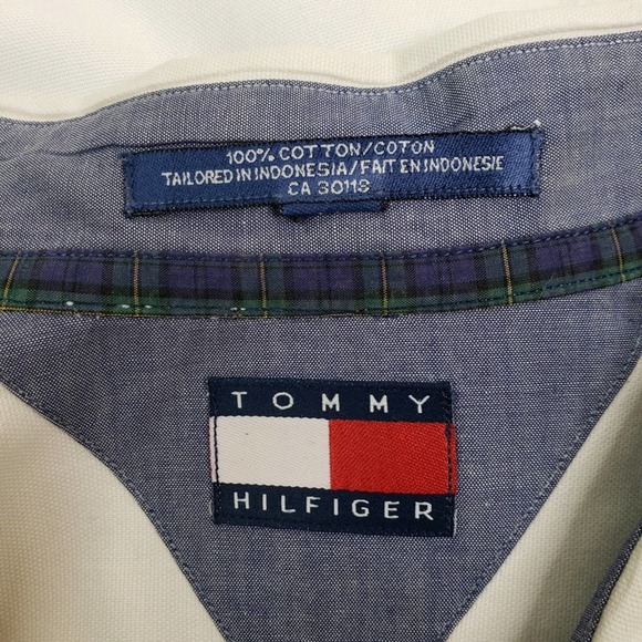 Tommy Hilfiger Logo Button Down Shirt - Picture 9 of 10